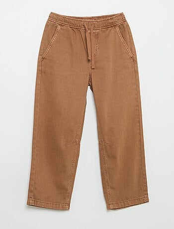 Pantaloni relaxed fit con vita elasticizzata