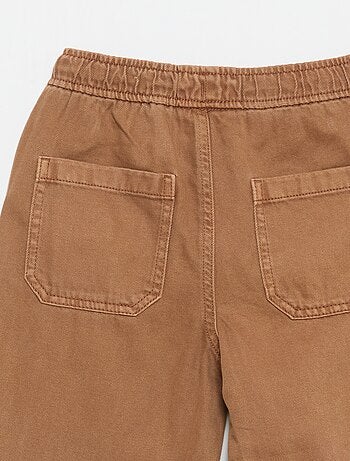 Pantaloni relaxed fit con vita elasticizzata