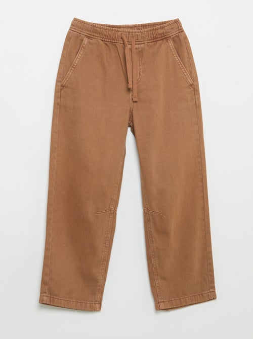 Pantaloni relaxed fit con vita elasticizzata - Kiabi Pantaloni relaxed fit con vita elasticizzata - Kiabi