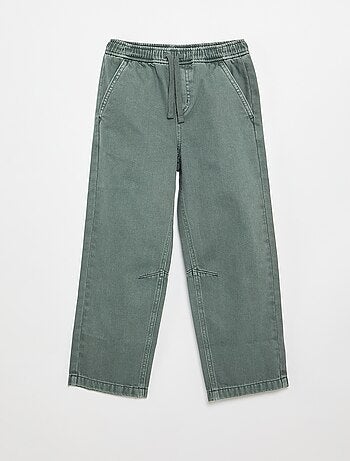 Pantaloni relaxed fit con vita elasticizzata