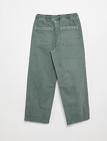 Pantaloni relaxed fit con vita elasticizzata
