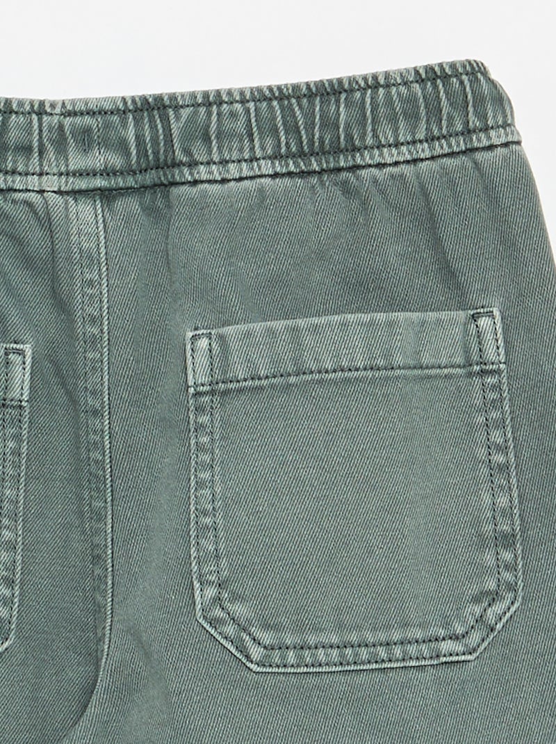 Pantaloni relaxed fit con vita elasticizzata Verde - Kiabi