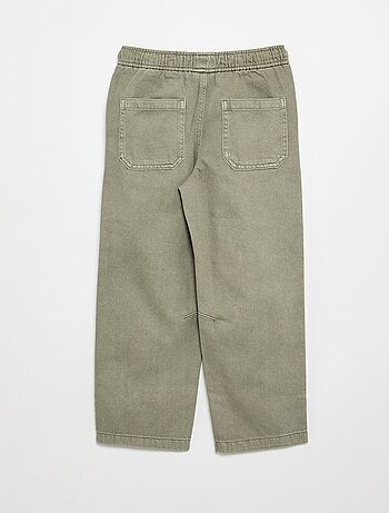 Pantaloni relaxed fit con vita elasticizzata