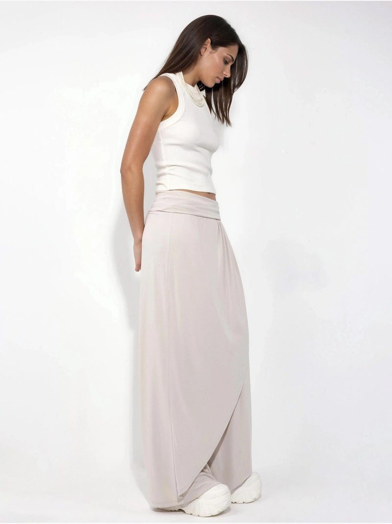 Pantaloni salwar a gamba ampia busem Beige argilla - Kiabi