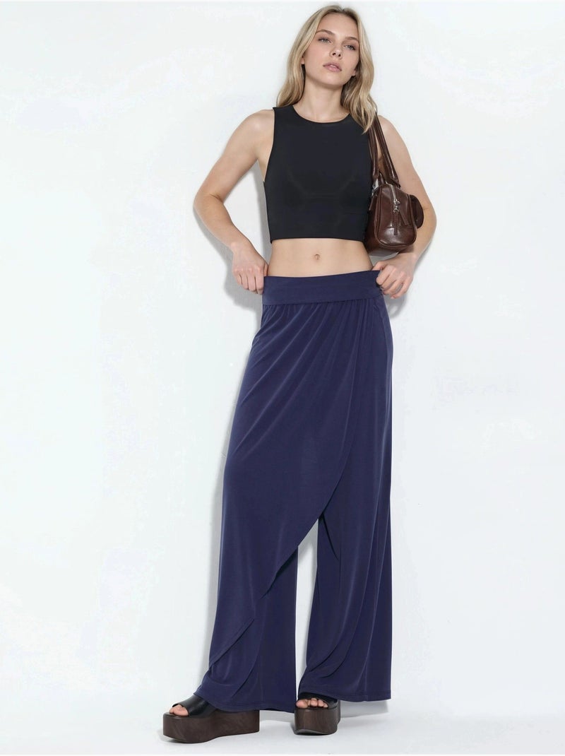 Pantaloni salwar a gamba ampia busem Blu marino - Kiabi
