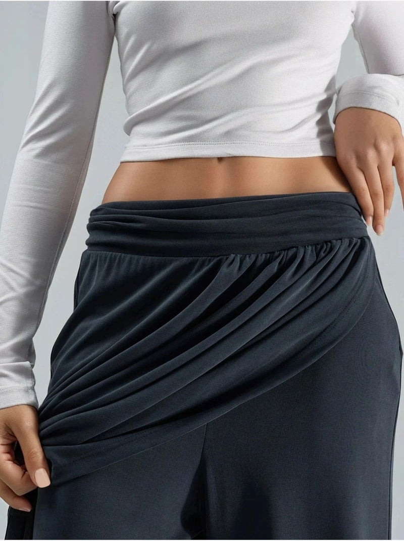 Pantaloni salwar a gamba ampia busem Grigio scuro - Kiabi