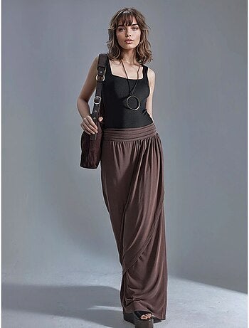 Pantaloni salwar a gamba ampia busem