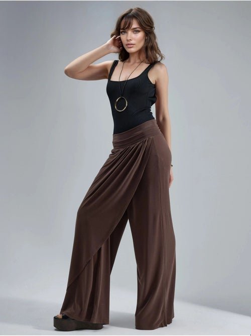 Pantaloni salwar a gamba ampia busem - Kiabi Pantaloni salwar a gamba ampia busem - Kiabi