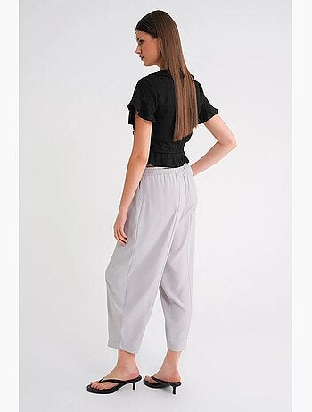 Pantaloni salwar fit con coulisse mixray