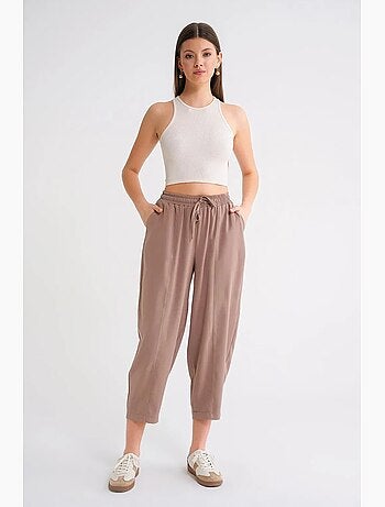 Pantaloni salwar fit con coulisse mixray