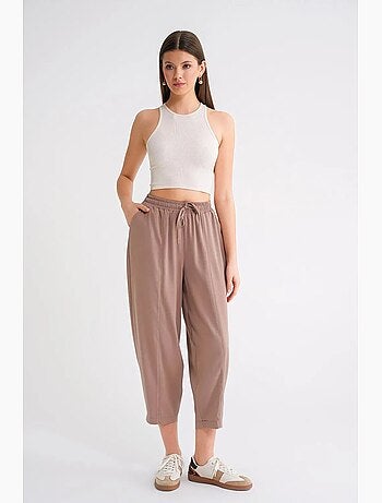 Pantaloni salwar fit con coulisse mixray