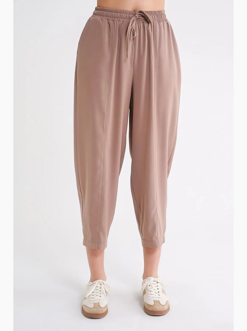 Pantaloni salwar fit con coulisse mixray Tortora - Kiabi