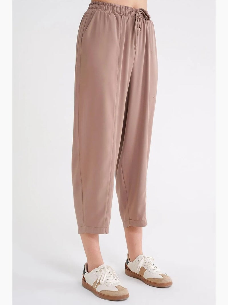 Pantaloni salwar fit con coulisse mixray Tortora - Kiabi
