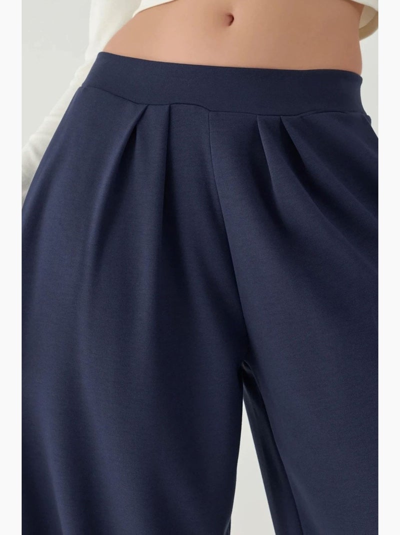 Pantaloni salwar modal touch con tasche hiccup Blu marino - Kiabi