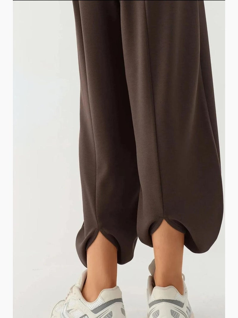 Pantaloni salwar modal touch con tasche hiccup Marrone scuro - Kiabi
