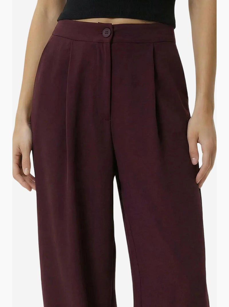 Pantaloni salwar plissettati a vita alta istanbul Malva - Kiabi