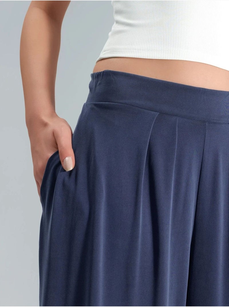 Pantaloni salwar plissettati busem Blu marino - Kiabi