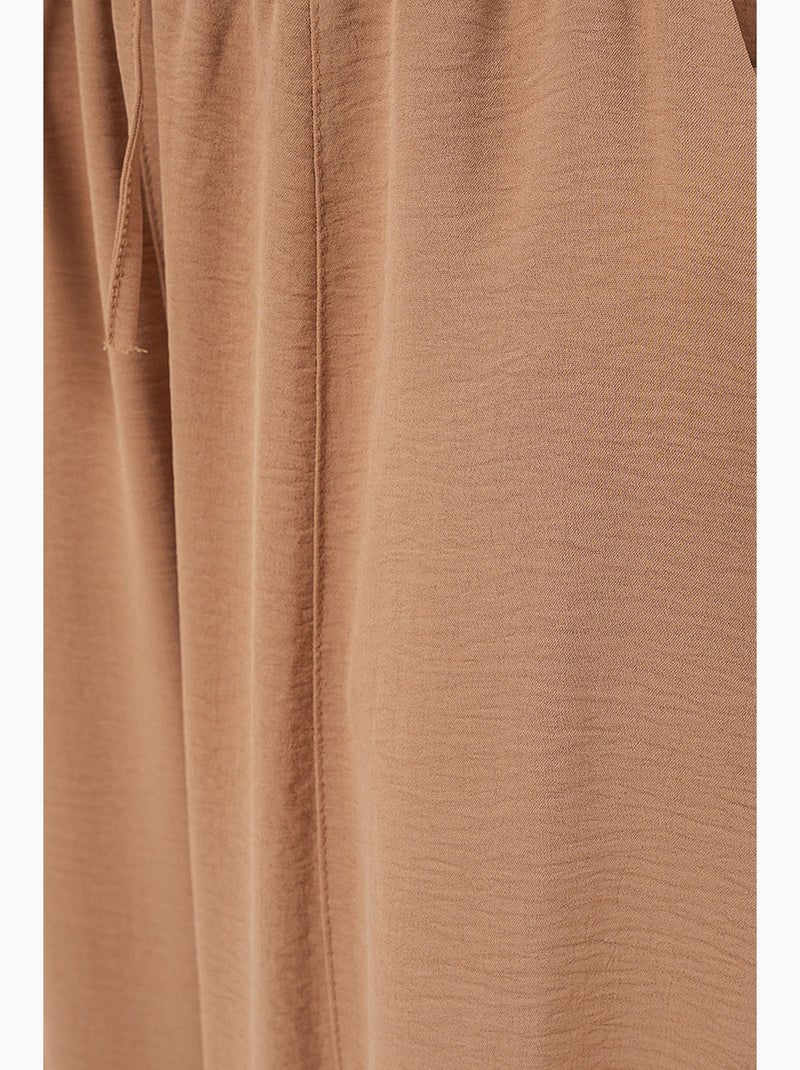 Pantaloni salwar testurizzati con vita con coulisse bdart Cammello - Kiabi