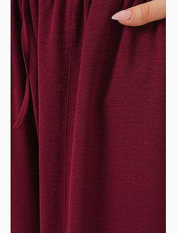 Pantaloni salwar testurizzati con vita con coulisse bdart