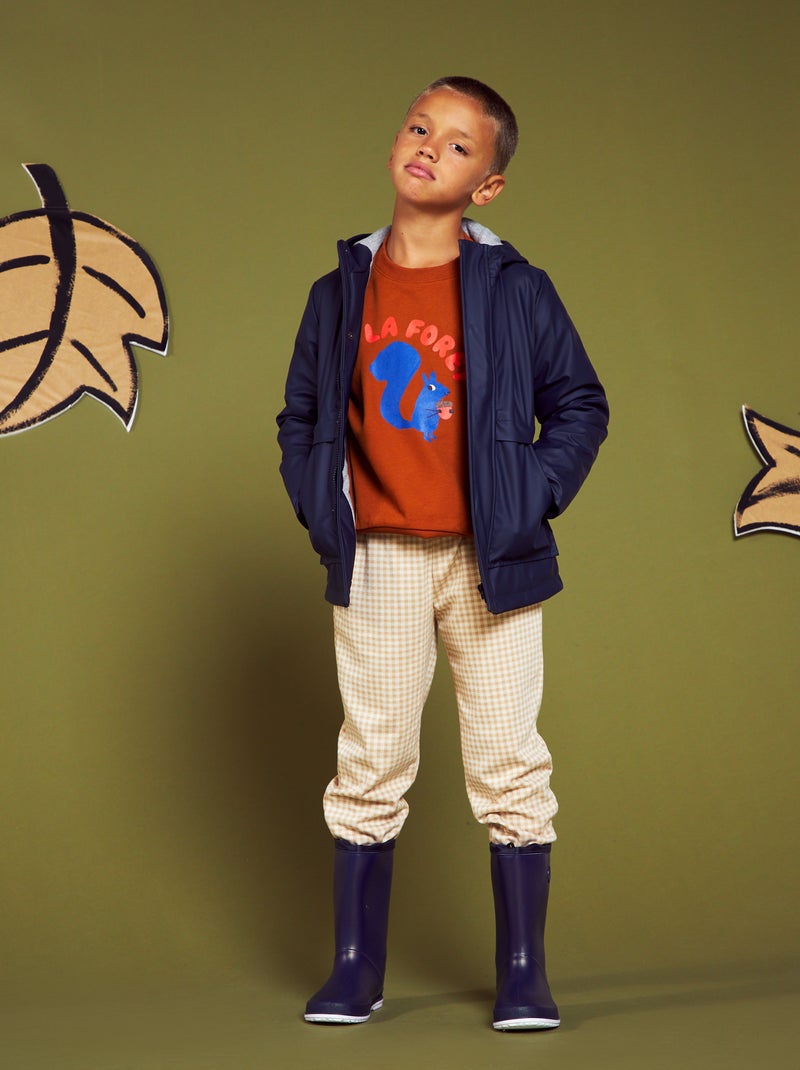 Pantaloni sarouel a quadri MARRONE - Kiabi
