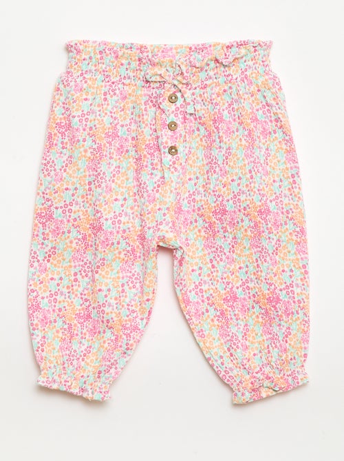 Pantaloni Sarouel in jersey di cotone - Kiabi