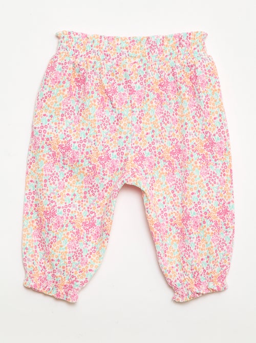 Pantaloni Sarouel in jersey di cotone - Kiabi