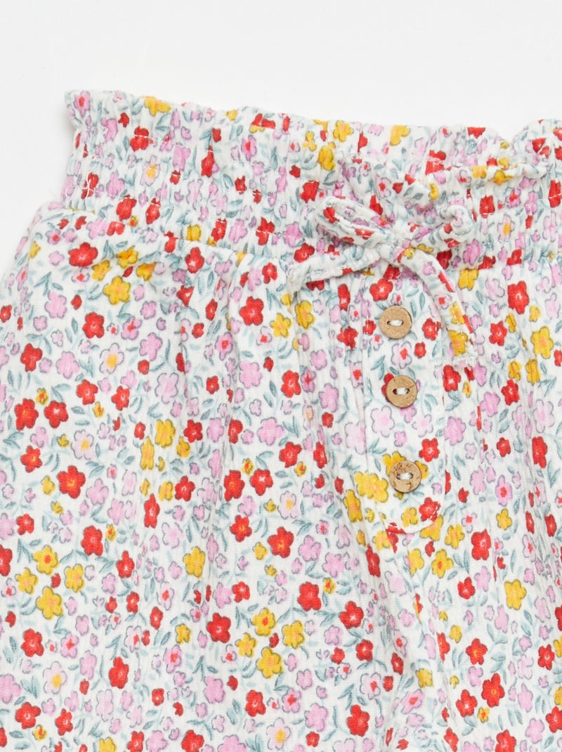 Pantaloni Sarouel in jersey di cotone Rosa - Kiabi