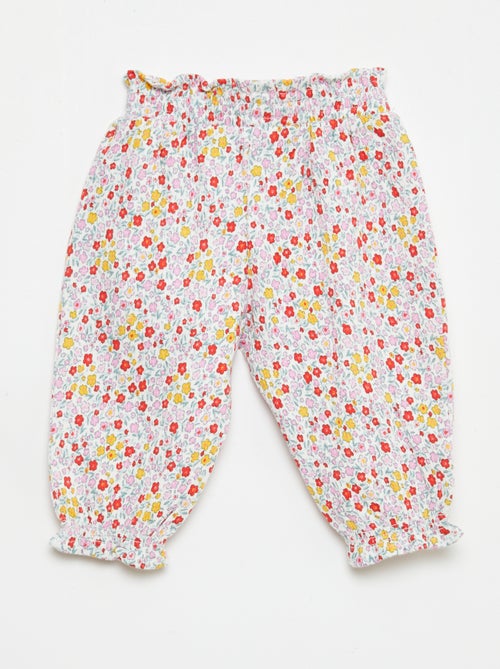 Pantaloni Sarouel in jersey di cotone - Kiabi