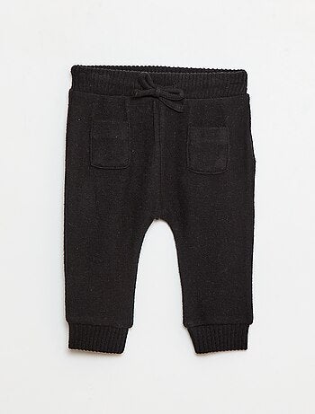 Pantaloni sarouel in maglia tinta unita