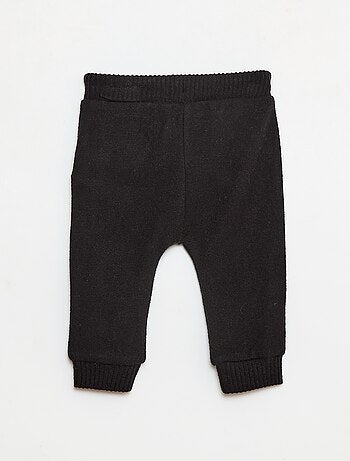 Pantaloni sarouel in maglia tinta unita