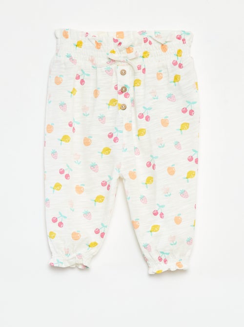 Pantaloni sarouel mélange con stampa - Kiabi