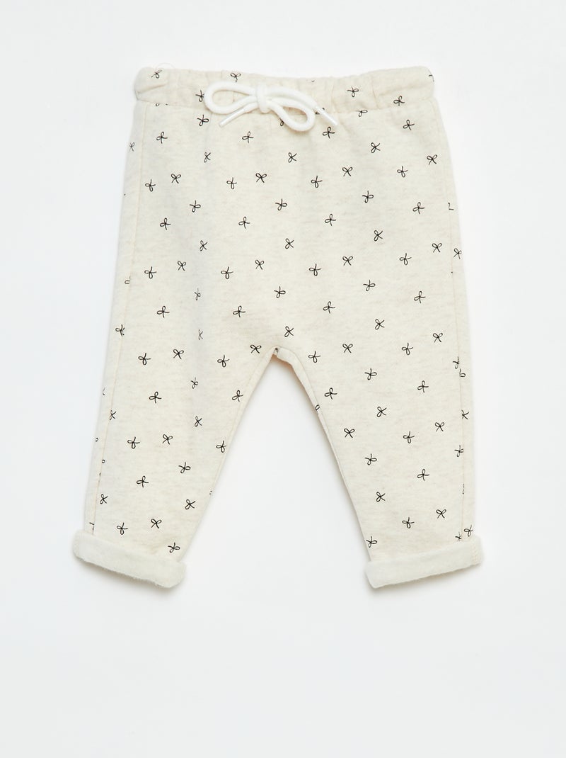 Pantaloni sarouel stampati Beige - Kiabi