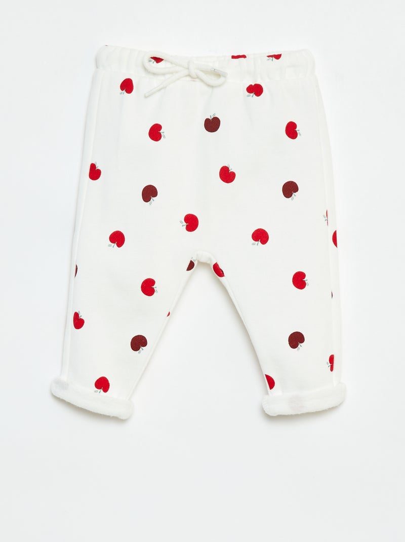 Pantaloni sarouel stampati Bianco - Kiabi