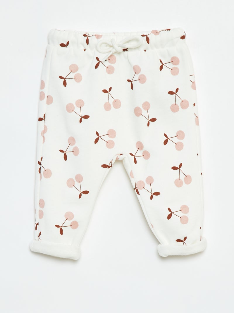 Pantaloni sarouel stampati Bianco - Kiabi