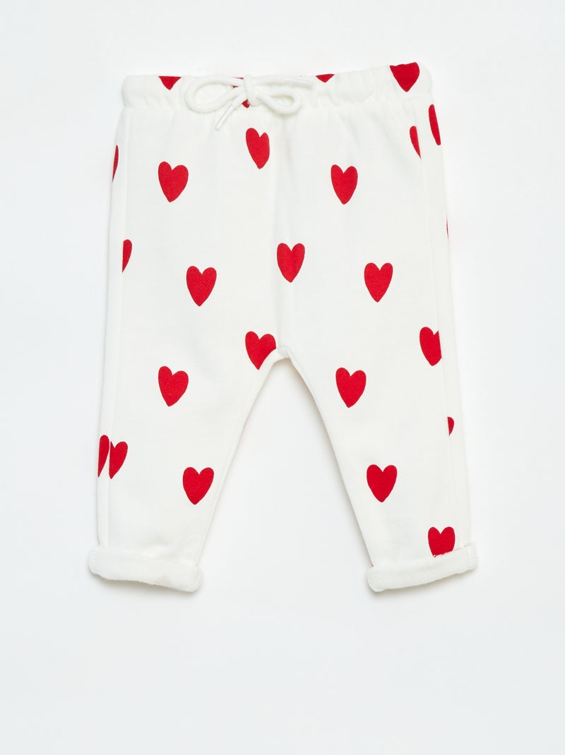 Pantaloni sarouel stampati Bianco - Kiabi
