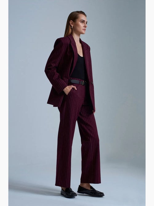 Pantaloni sartoriali a righe da donna a gamba dritta dilvin - Kiabi Pantaloni sartoriali a righe da donna a gamba dritta dilvin - Kiabi
