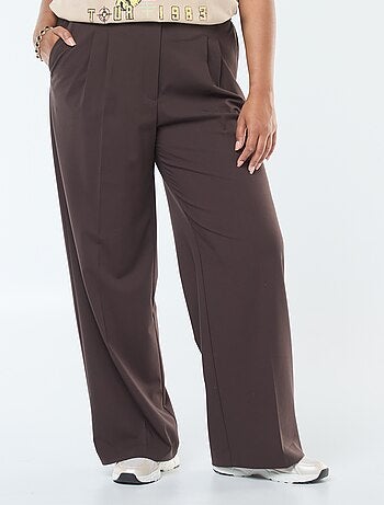 Pantaloni sartoriali a vita alta e taglio ampio / wide leg
