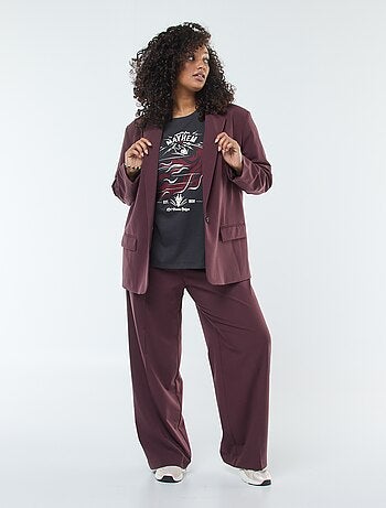 Pantaloni sartoriali a vita alta e taglio ampio / wide leg