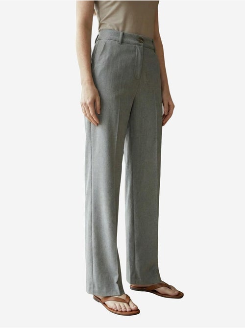 Pantaloni sartoriali a vita media con gamba dritta my fashion - Kiabi