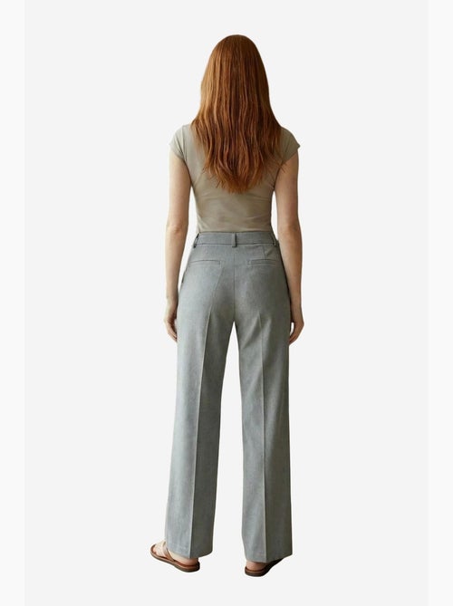 Pantaloni sartoriali a vita media con gamba dritta my fashion - Kiabi