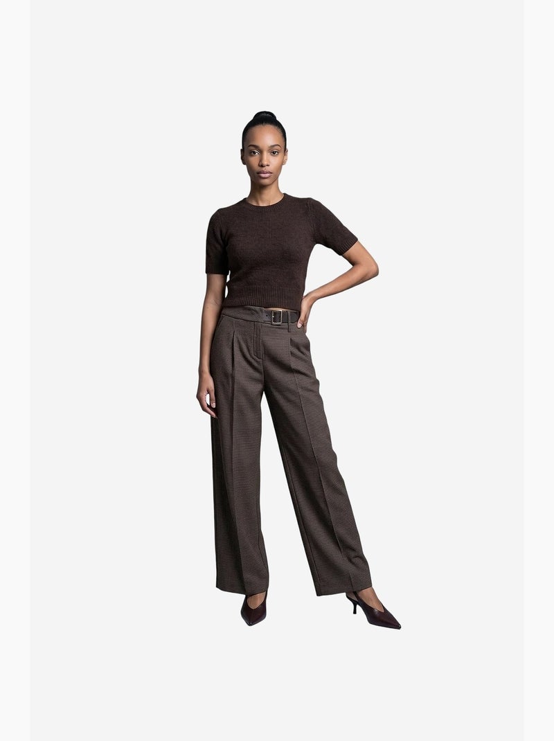 Pantaloni sartoriali da donna dilvin Marrone - Kiabi