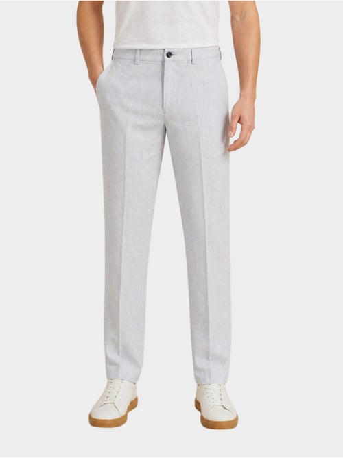 Pantaloni semplici in cotone, lino e poliestere - Kiabi