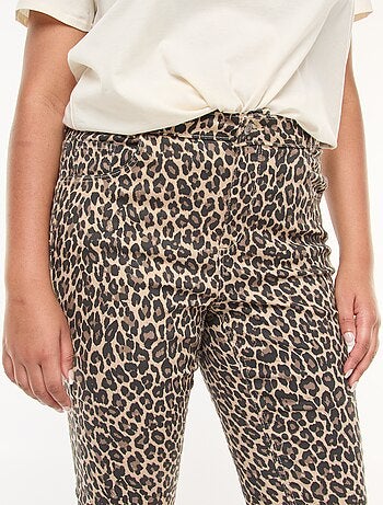 Pantaloni skinny a vita alta