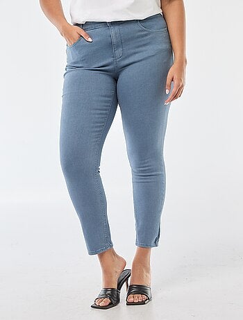 Pantaloni skinny a vita alta