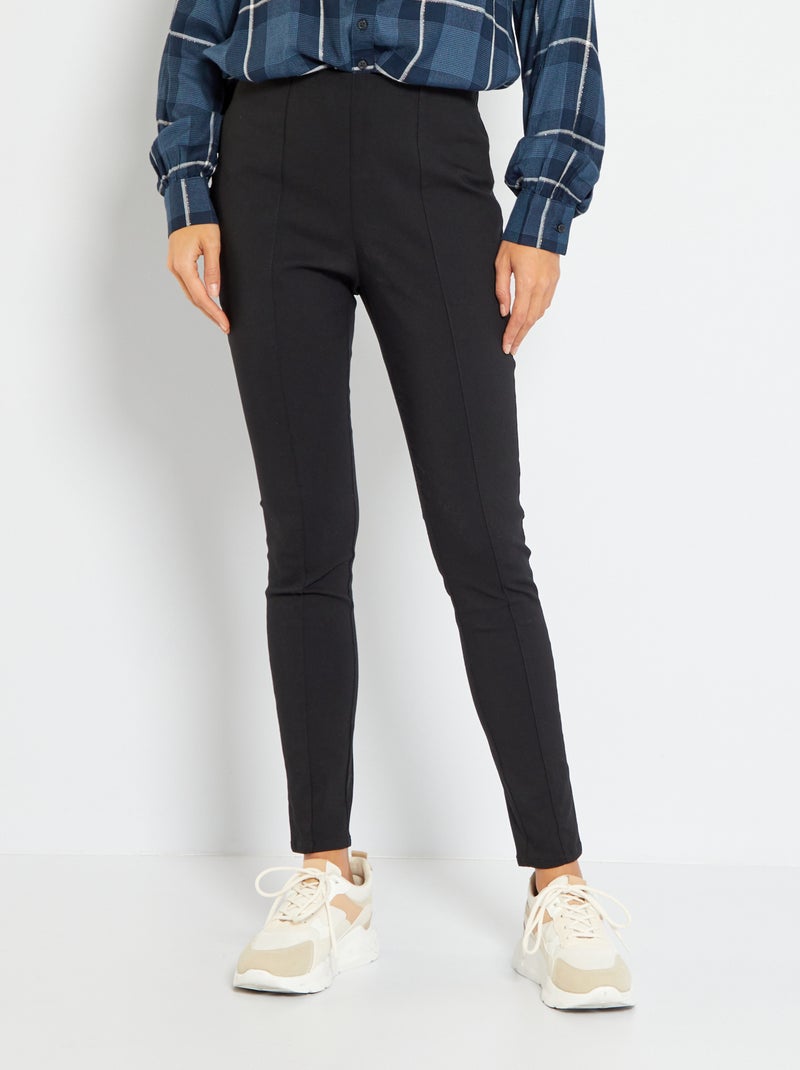 Pantaloni skinny a vita alta Nero - Kiabi