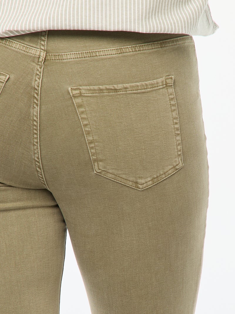 Pantaloni skinny a vita alta Verde - Kiabi