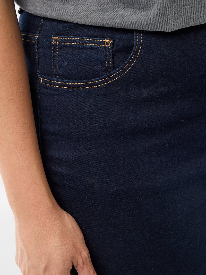 Pantaloni skinny a vita molto alta - L30 Blu - Kiabi