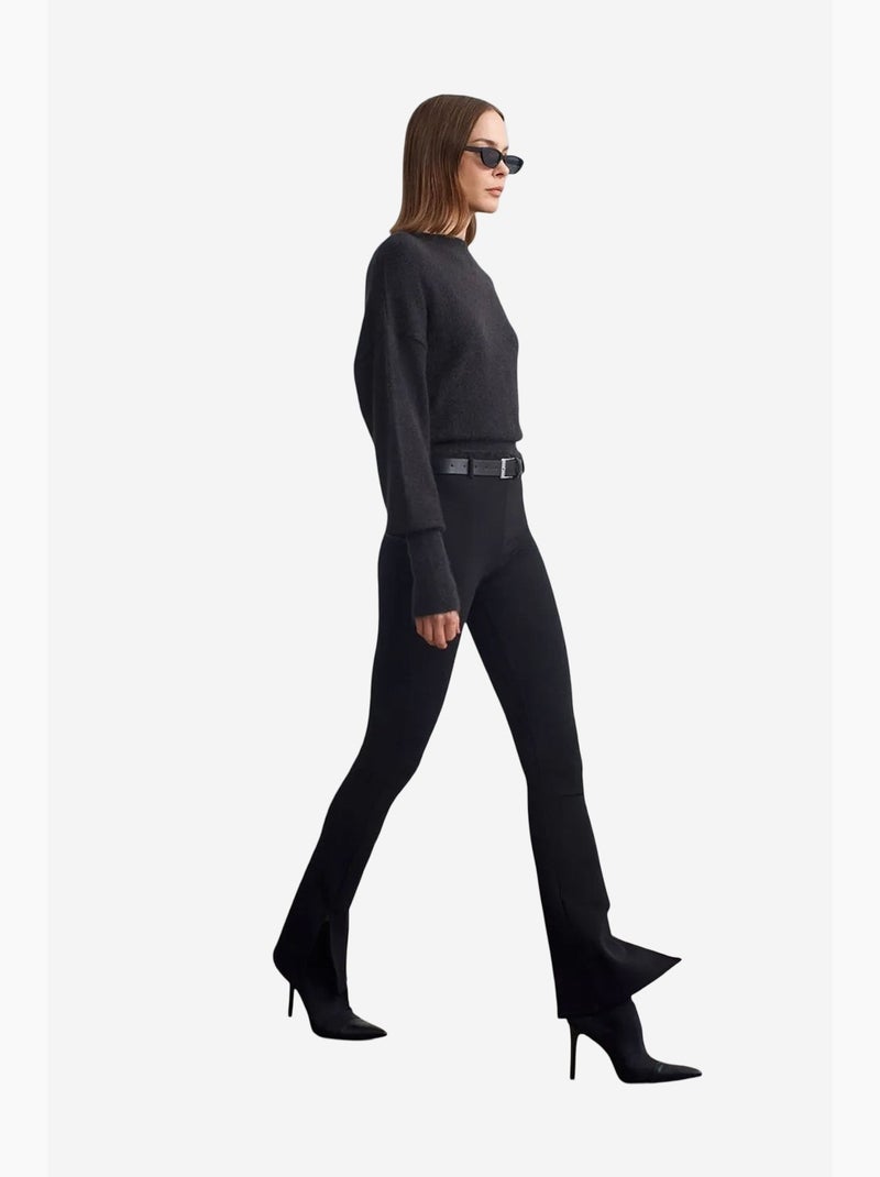 Pantaloni skinny a zampa con cintura dilvin Nero - Kiabi