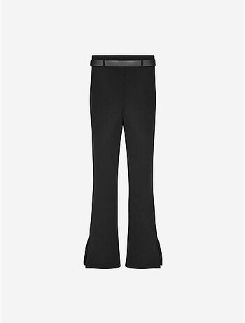 Pantaloni skinny a zampa con cintura
