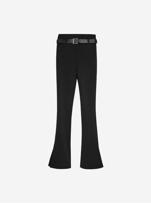 Pantaloni skinny a zampa con cintura - Kiabi Pantaloni skinny a zampa con cintura - Kiabi